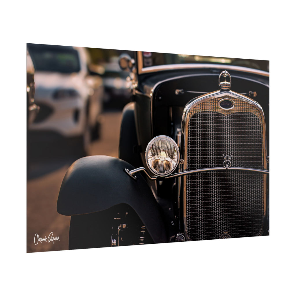 Iron & Ember Poster - V8 Coupe Classic Car Art Print