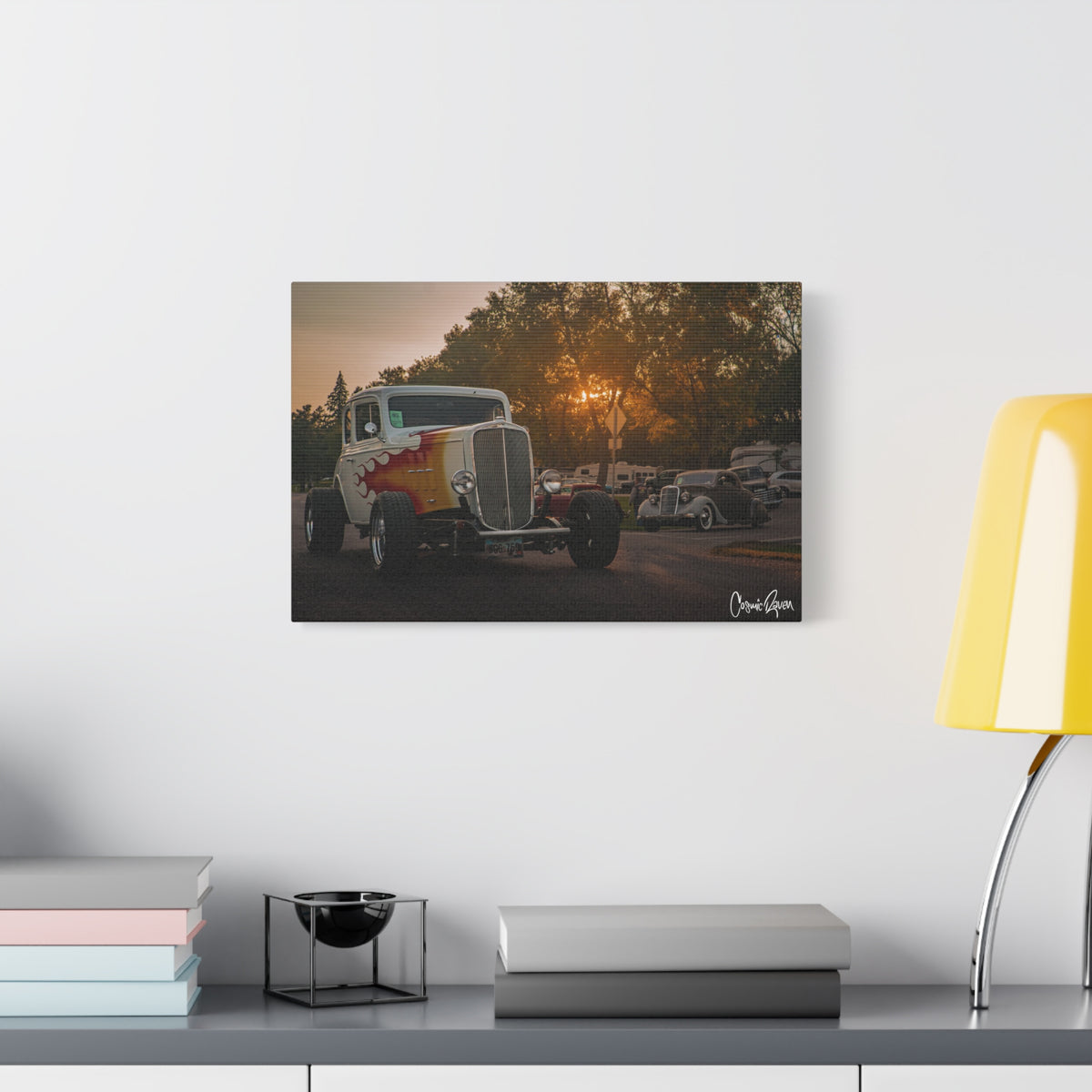 Lowell's Hot Wheels Canvas - 1933 Chevy Coupe Custom Vintage Car Photography Canvas Print
