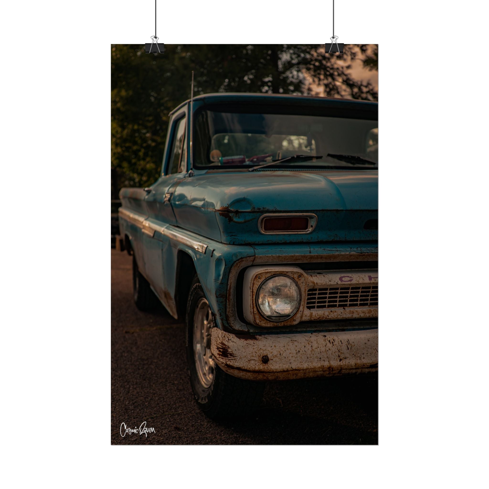 Bert Poster - 1965 C20 Chevy Vintage Truck Photography Wall Art