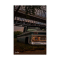Riverbanks Poster - Vintage Slammed Chevy Truck Wall Art Print
