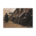Coffee Run Canvas - Motorcycle Enthusiast Photography Matte Canvas Art