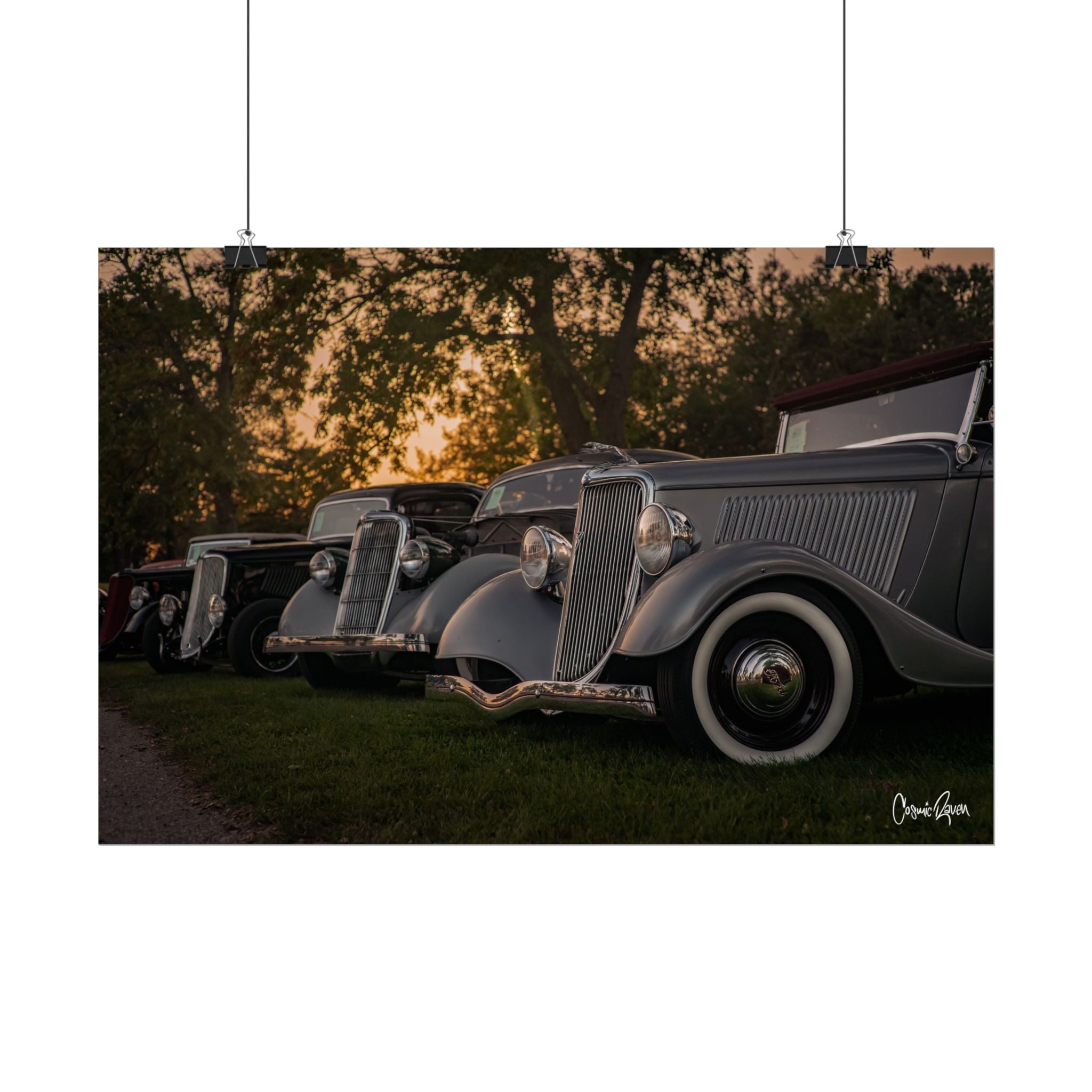 Vintiques Poster - Vintage Car Photography Wall Art – Cosmic Raven