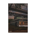 Riverbanks Canvas - Vintage Slammed Chevy Truck Canvas Art Print