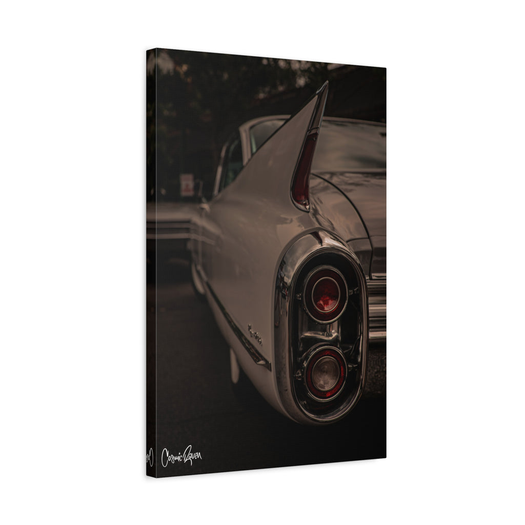 Chrome Phantom Canvas - Classic Car Photography Tail Light Moody