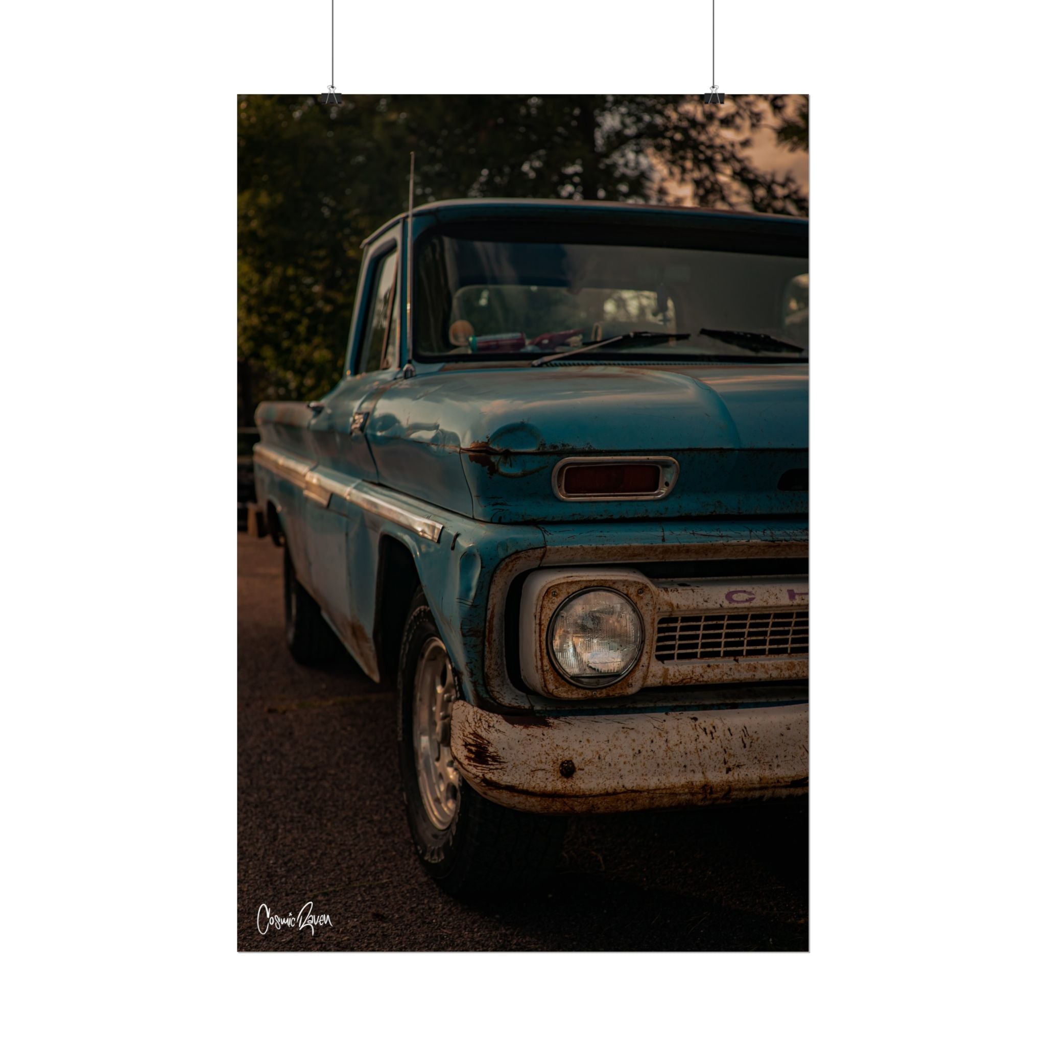 Bert Poster - 1965 C20 Chevy Vintage Truck Photography Wall Art