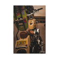 Kickflip Cowboy Canvas - Vintage Motorcycle Canvas Art Print