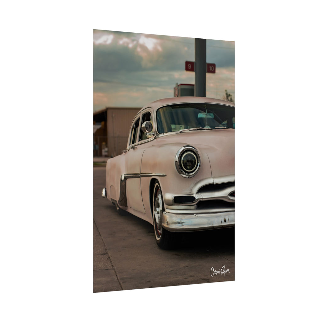 Peachy Keen Poster - Classic Car Photography Print Wall Art