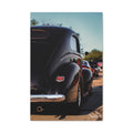 Midnight Legend Canvas - Retro Black Hot Rod Photography Vintage Car Canvas Wall Art