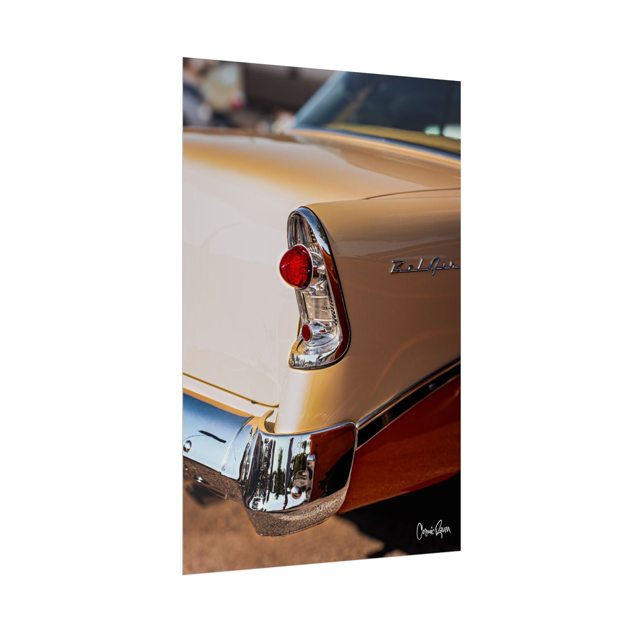 Sunkissed Poster - Bel Air Chevy Retro Car Print Classic Vintage Auto Wall Art