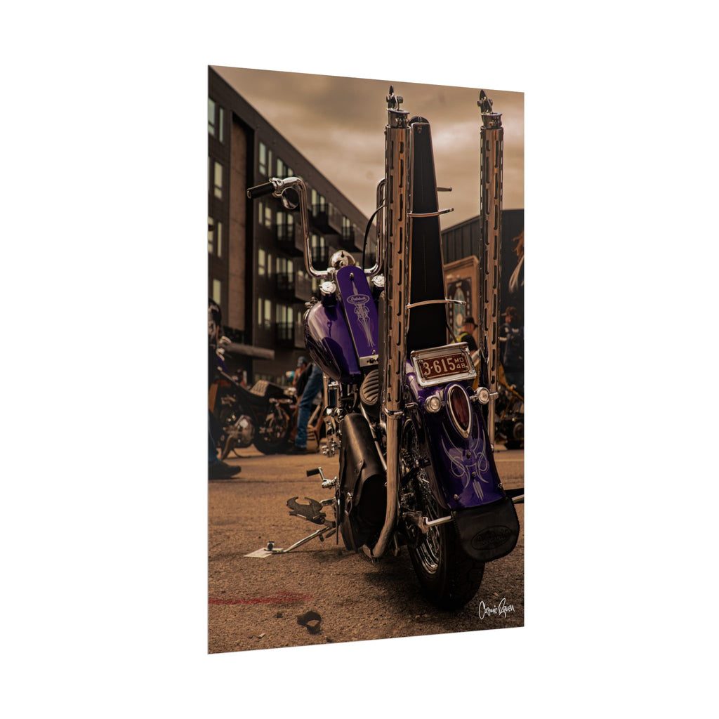 Purple Haze Poster - Purple Chopper Photography Wall Art