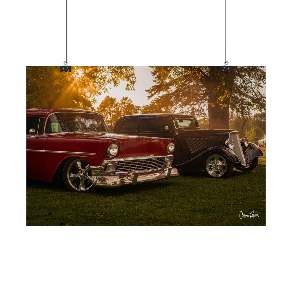 Lucky Draw Poster - Classic Car Photography Wall Art