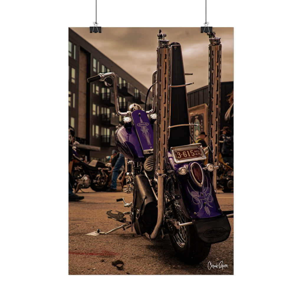 Purple Haze Poster - Purple Chopper Photography Wall Art