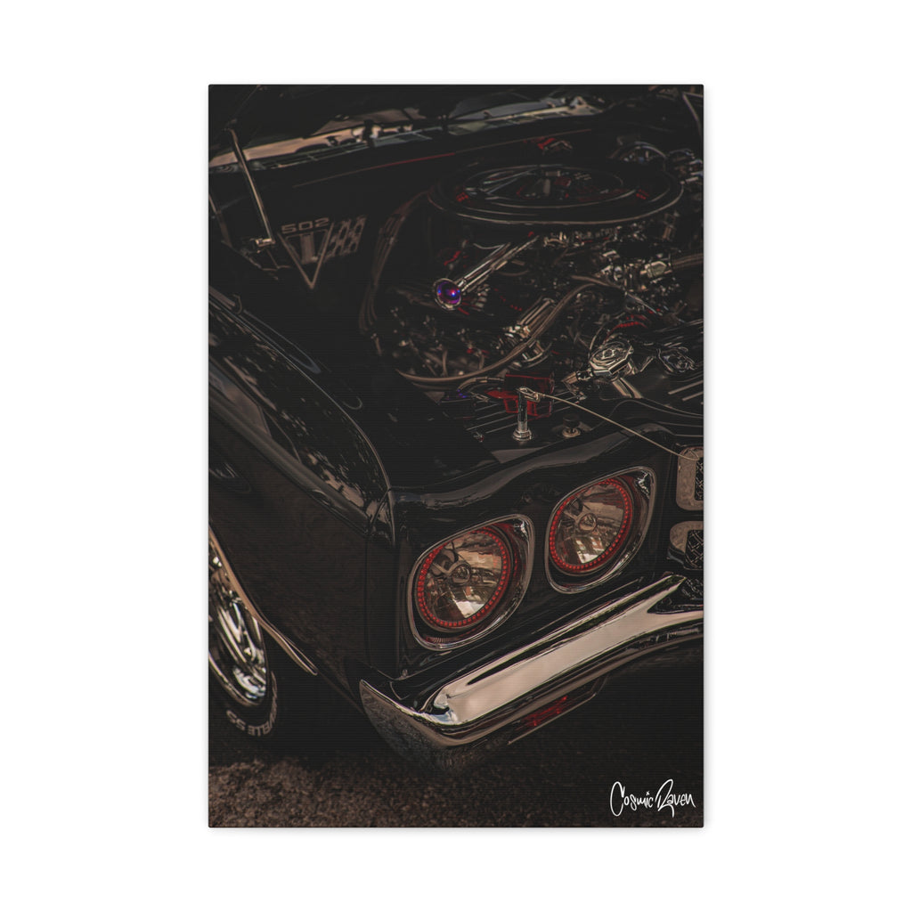 502 Canvas - Classic Muscle Car Photography Engine Art Canvas Print