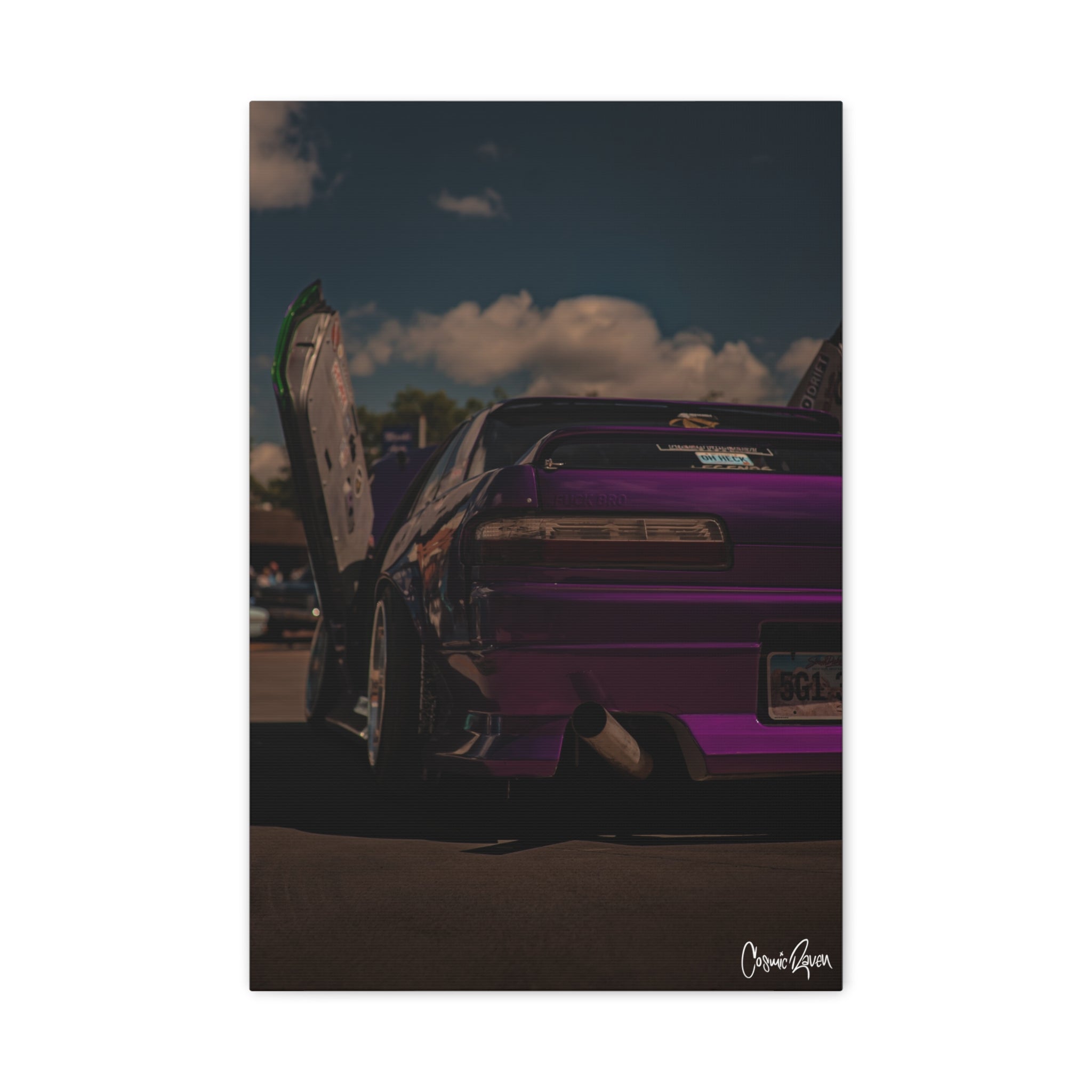 Oh Heck Canvas - Purple Silvia Canvas Wall Art — Matte Stretched Car Photography Print