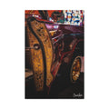 Golden Dreams Canvas - Red Lowrider Vintage Car Art Canvas Print