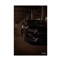 Scarlet Shadow Poster - Mustang Muscle Car Wall Art Dark Underpass Print
