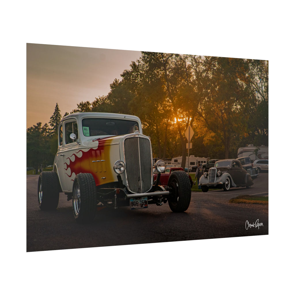 Lowell's Hot Wheels Poster - 1933 Chevy Coupe Custom Vintage Car Photography Wall Art Print
