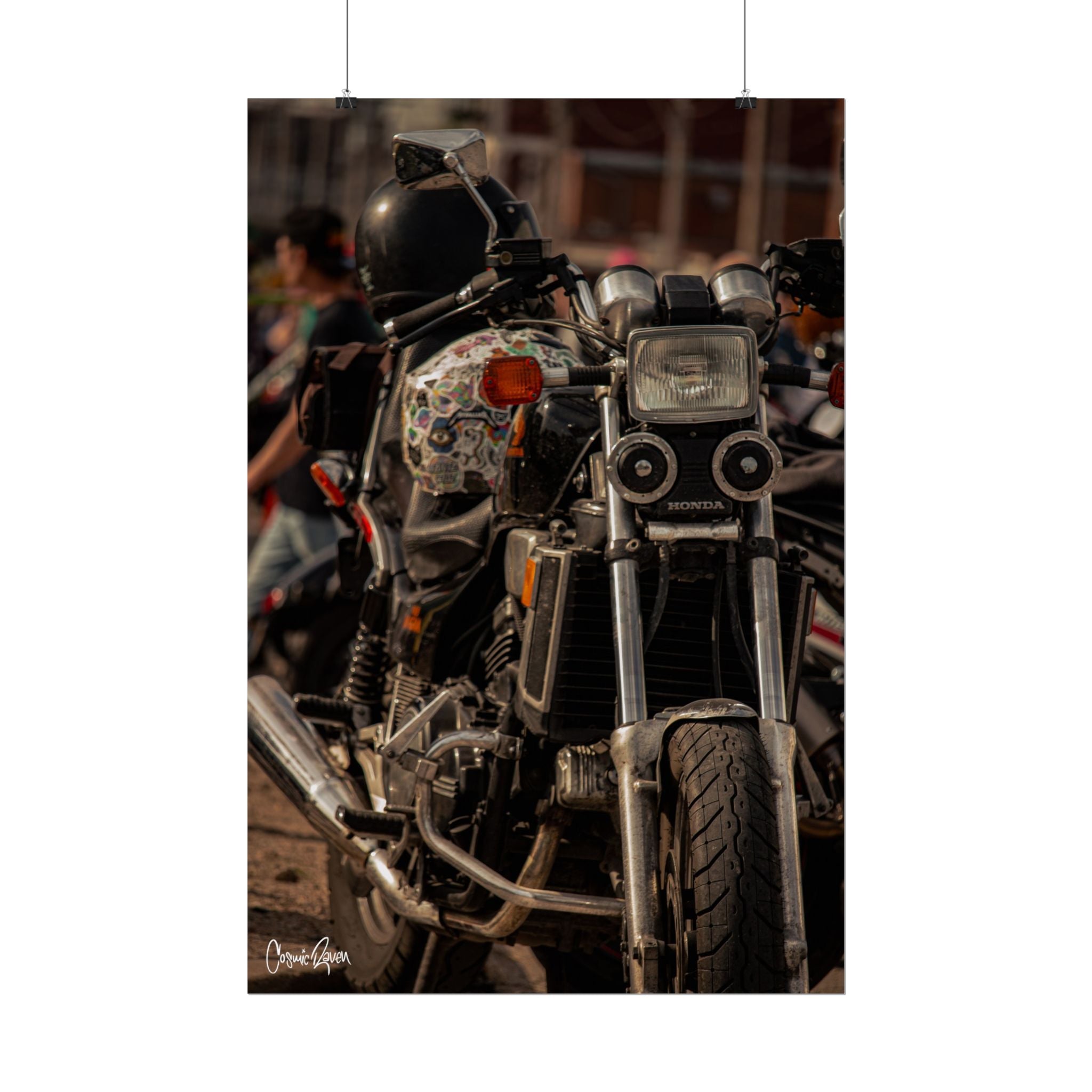 Bruno Poster - Vintage Retro Honda Motorcycle Photography Print