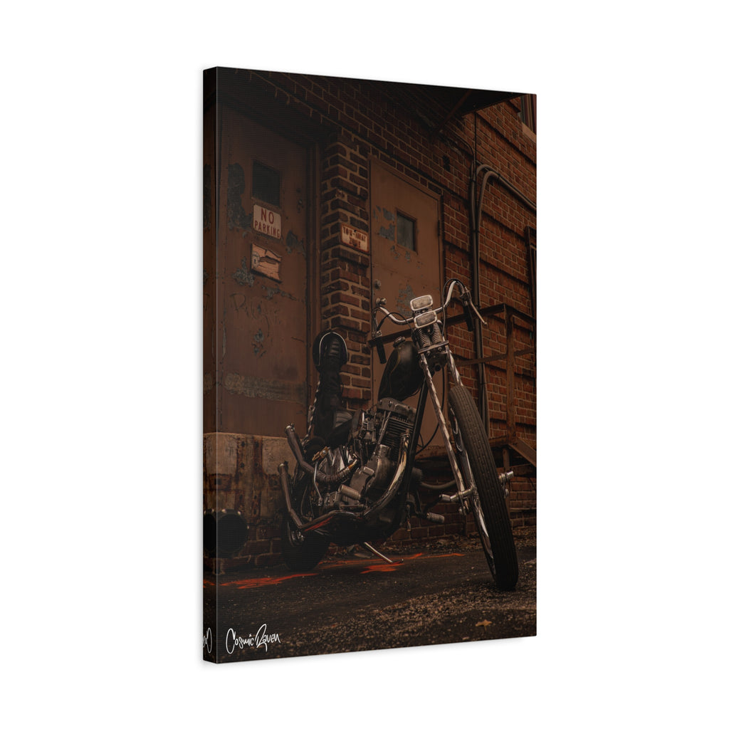 Iron Alley Canvas - Custom Chopper Motorcycle Matte Canvas, Stretched, 1.25"